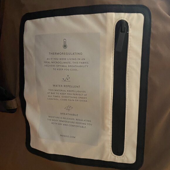 Mango Detachable hood quilted puffer jacket coat - Picture 10 of 13